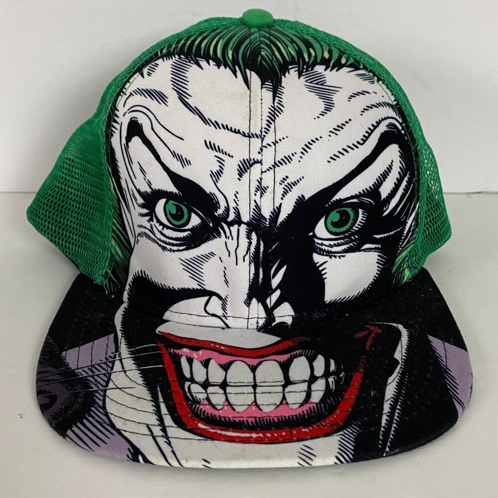 The Joker DC Comics Snapback Hat Green All Over Print